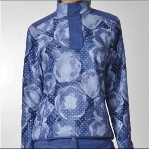 Adidas Golf Climawarm Floral 1/2 zip Shag Fleece Lined XS